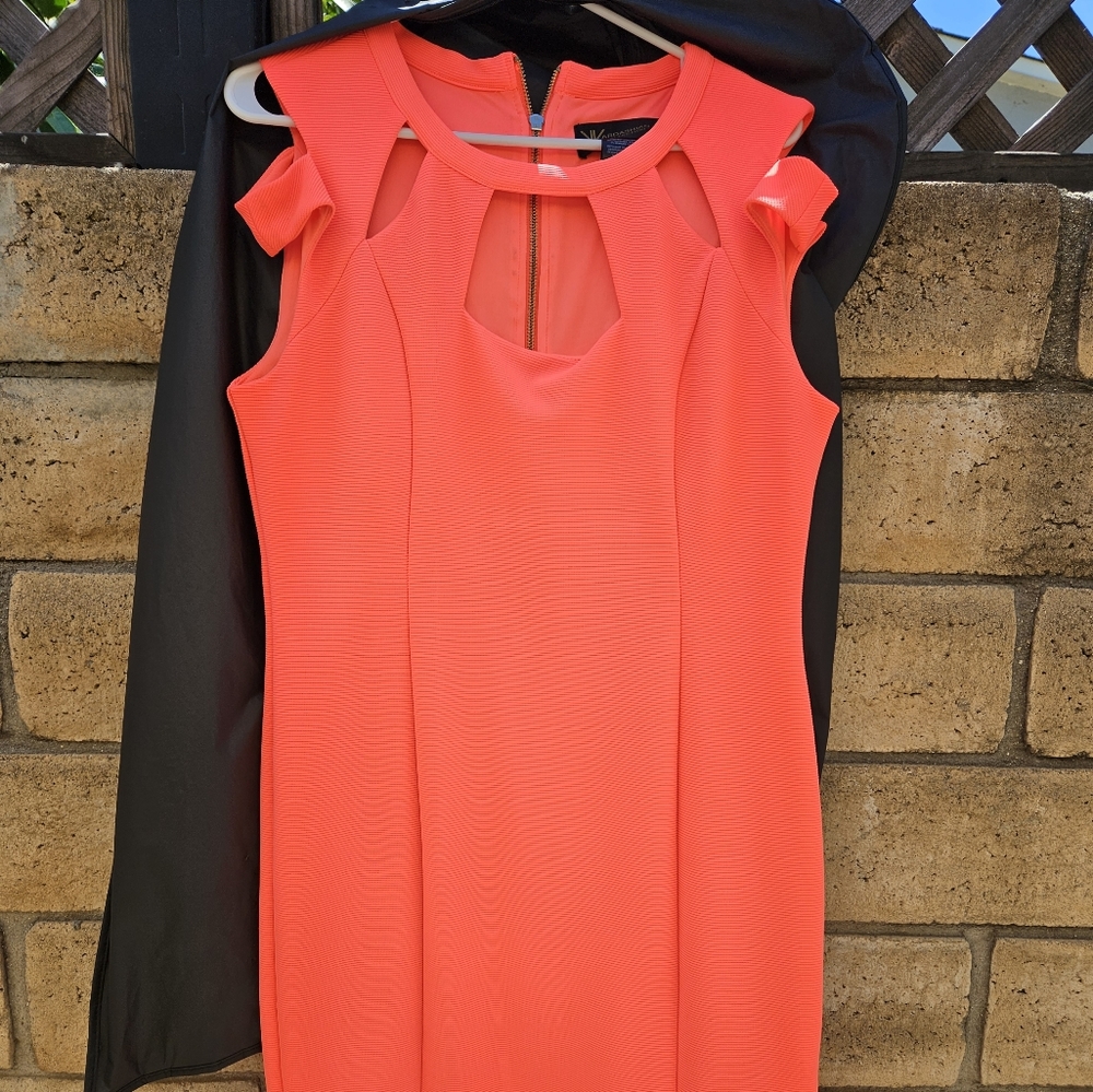 Kardashian Kollection neon dress